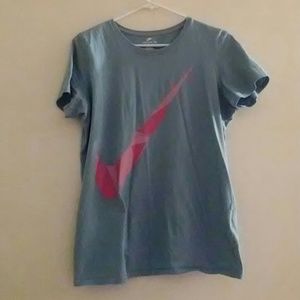 Blue pink nike t-shirt